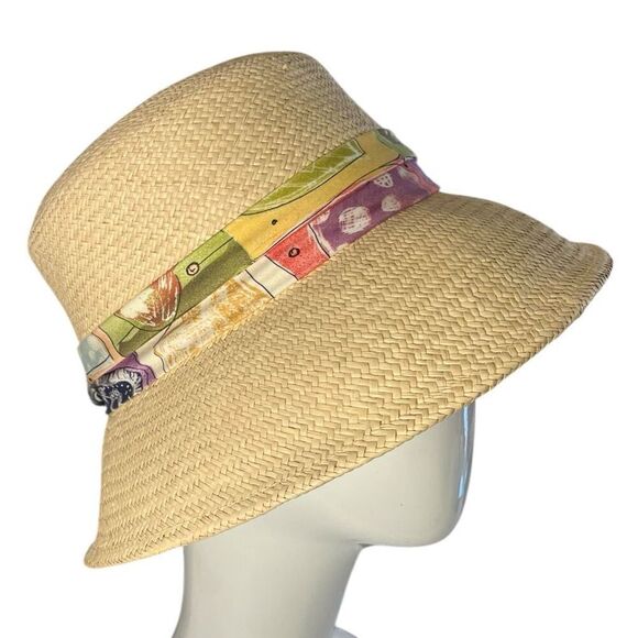Genuine Panama Hand Woven In Ecuador Straw Hat - Picture 2 of 6